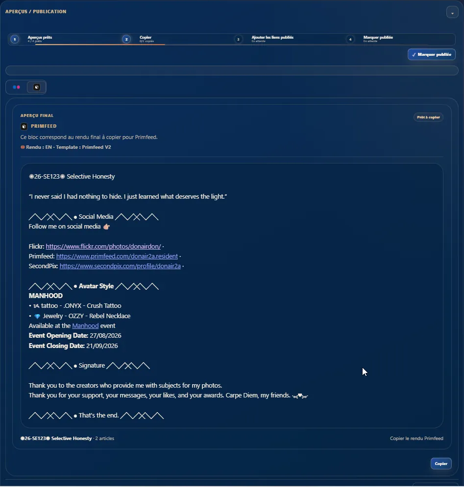 Aperçu final Primfeed